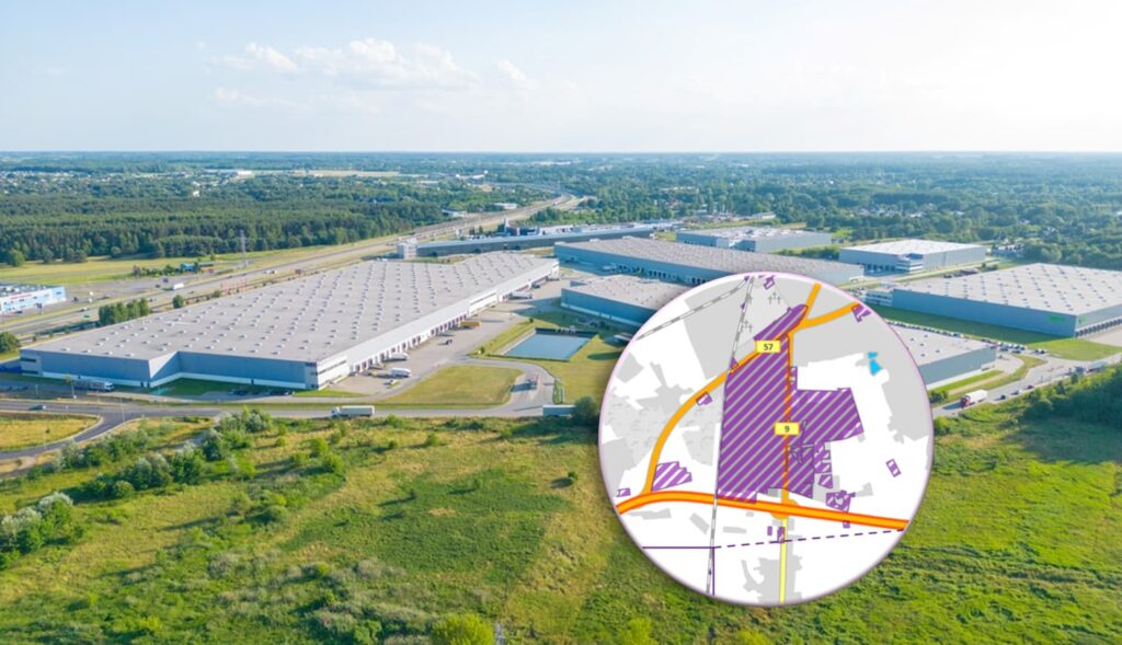 Industrial estates map in the picture
